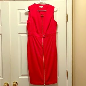 Calvin Klein size 10 Red Dress